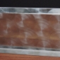 Preview: Edelstahl Fußleiste D50 rundgeschliffen 1,5 mm stark